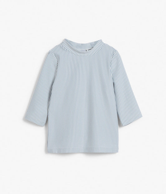 Baby & kids blue/white striped seersucker UV top