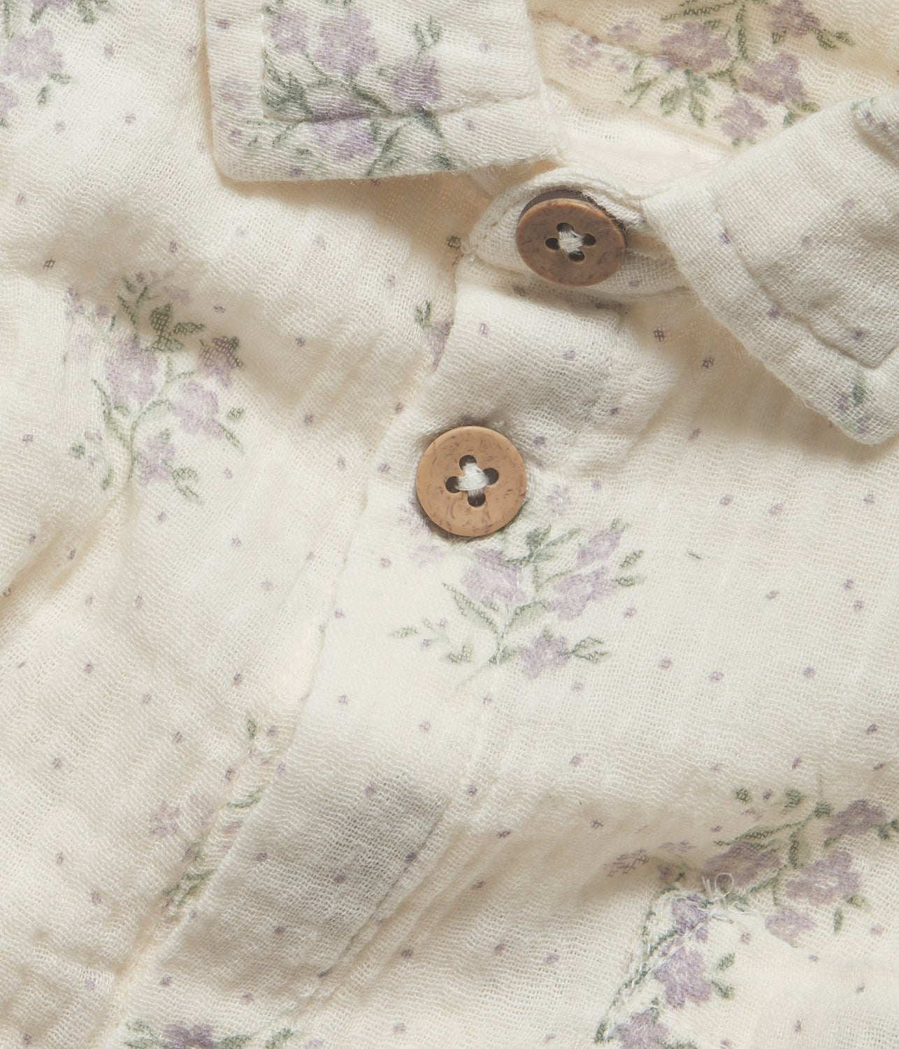 Baby & kids beige floral shirt