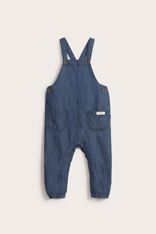 Baby blue denim dungarees