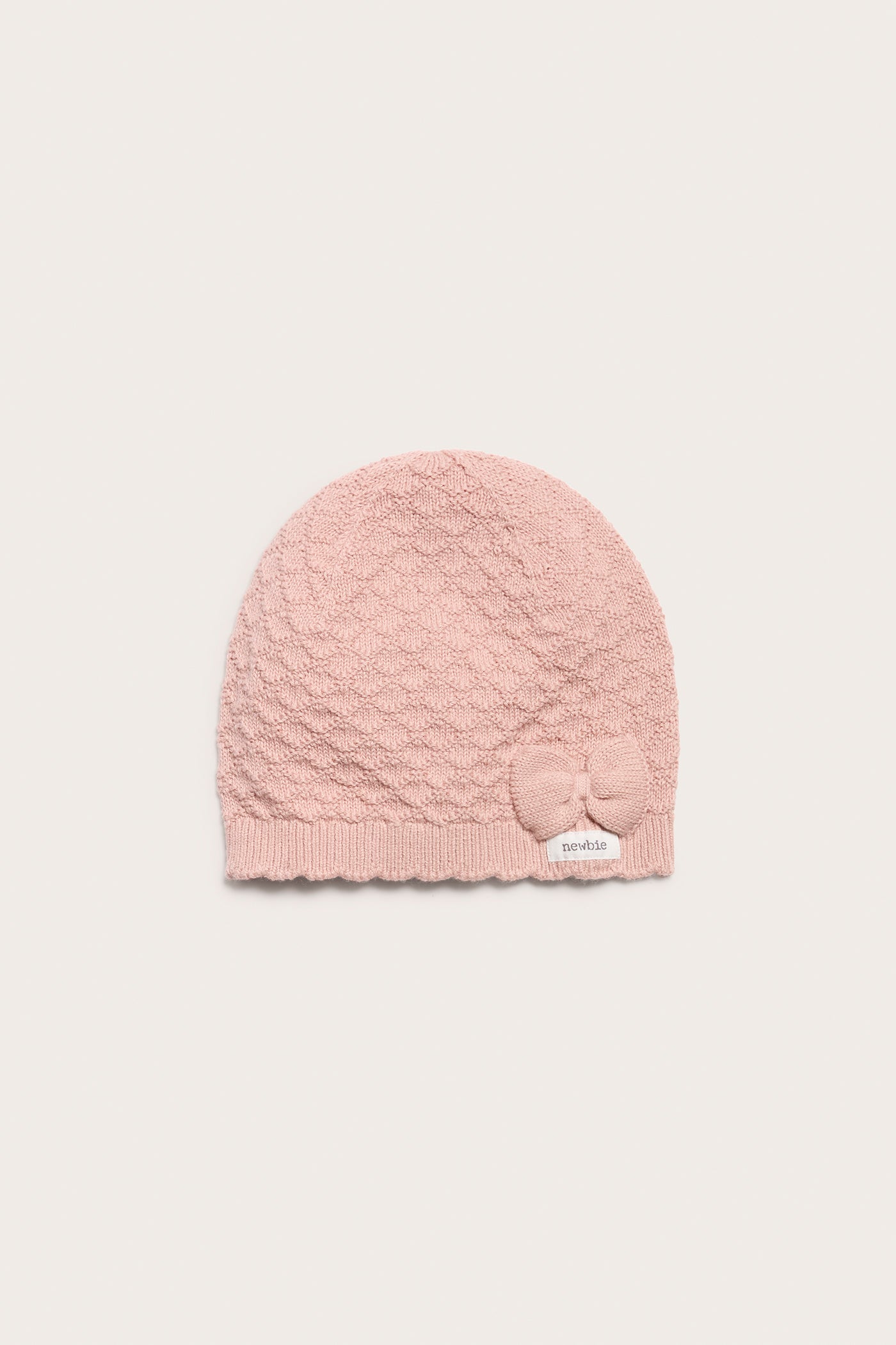 Baby & kids pink pattern-knitted hat