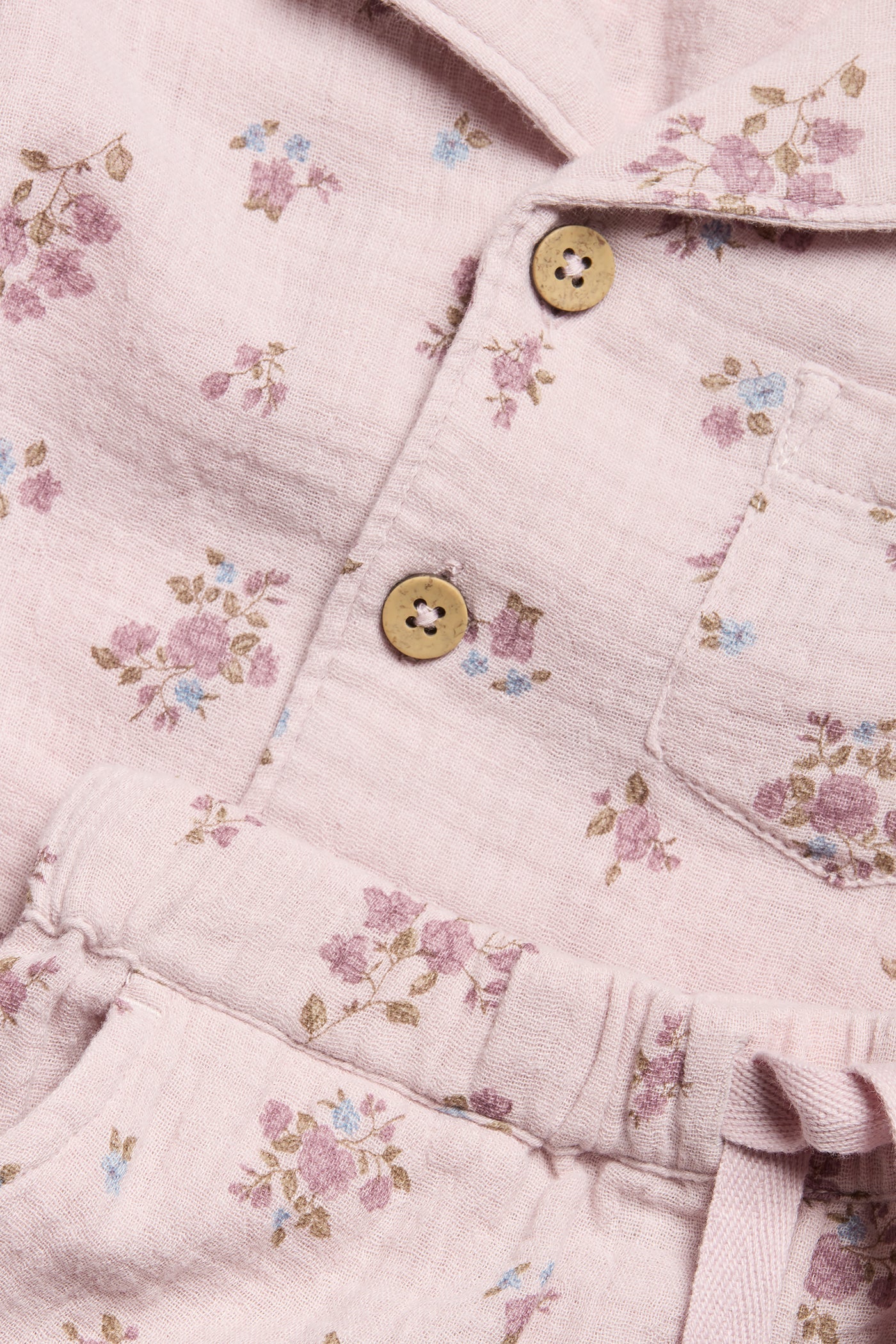 Baby & kids pink floral pajamas set